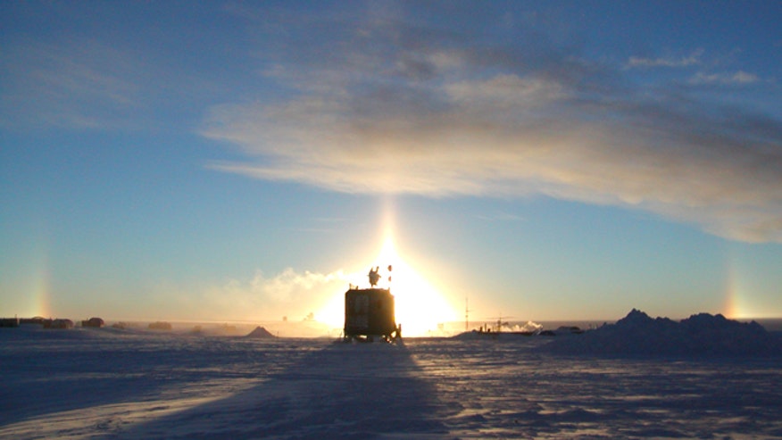 IceCube Lab at Sunset